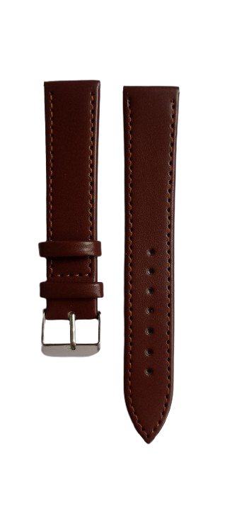 Ремешок для часов кожаный гладкий 20х180 мм XL Коричневый (3835) Ремешок для часов кожаный гладкий 20х180 мм XL Коричневый (3835)