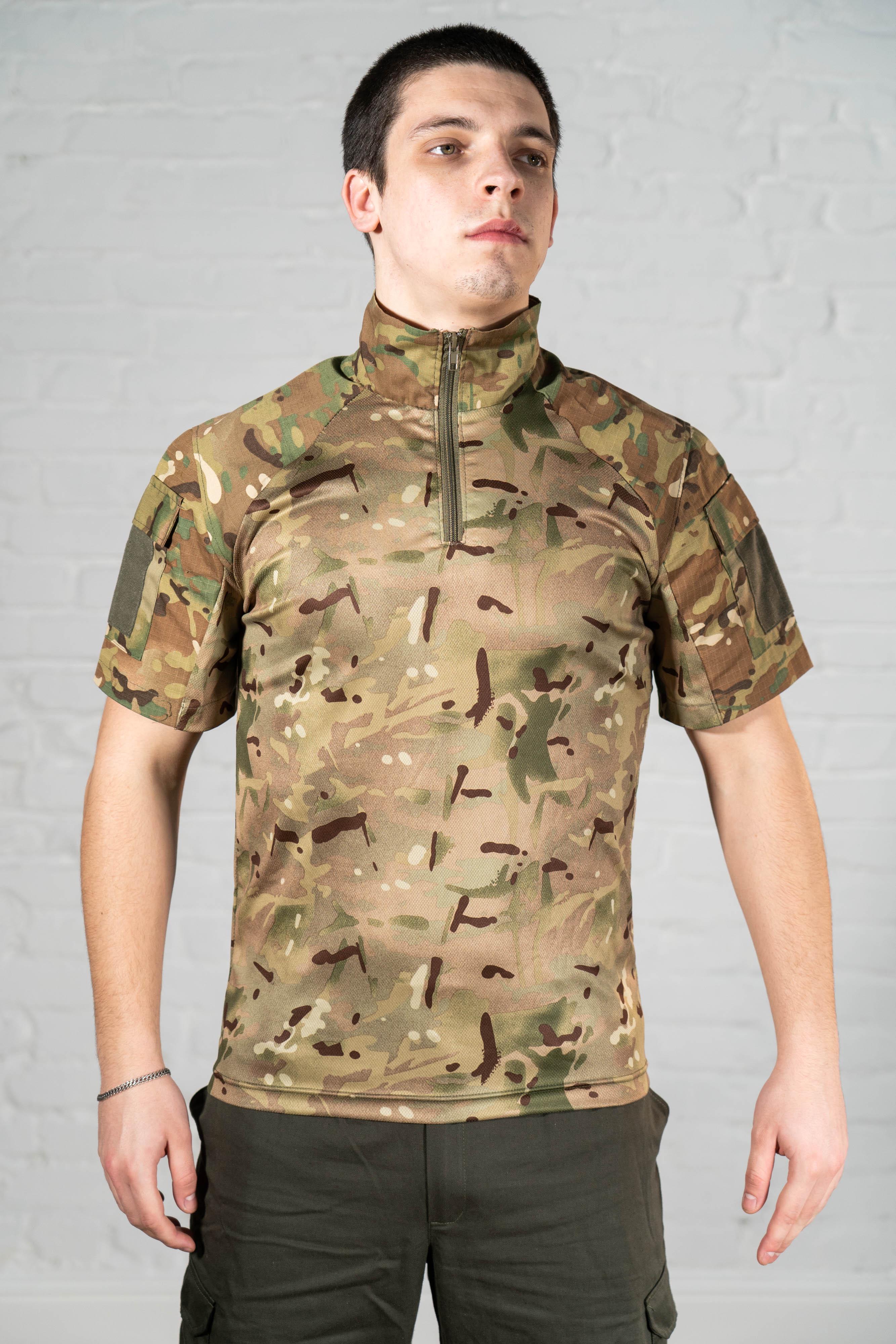 Убакс Tactical з коротким рукавом та велкро-панелями CoolMax/Ripstop M Мультикам (518-M)