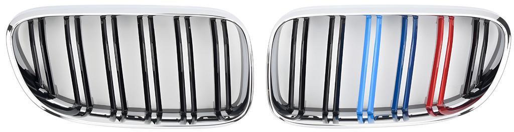 Решетка радиатора GBT для BMW 3 M-Look E-90/91/92/93 2005-2011 гг. пластик Черный (27668977)