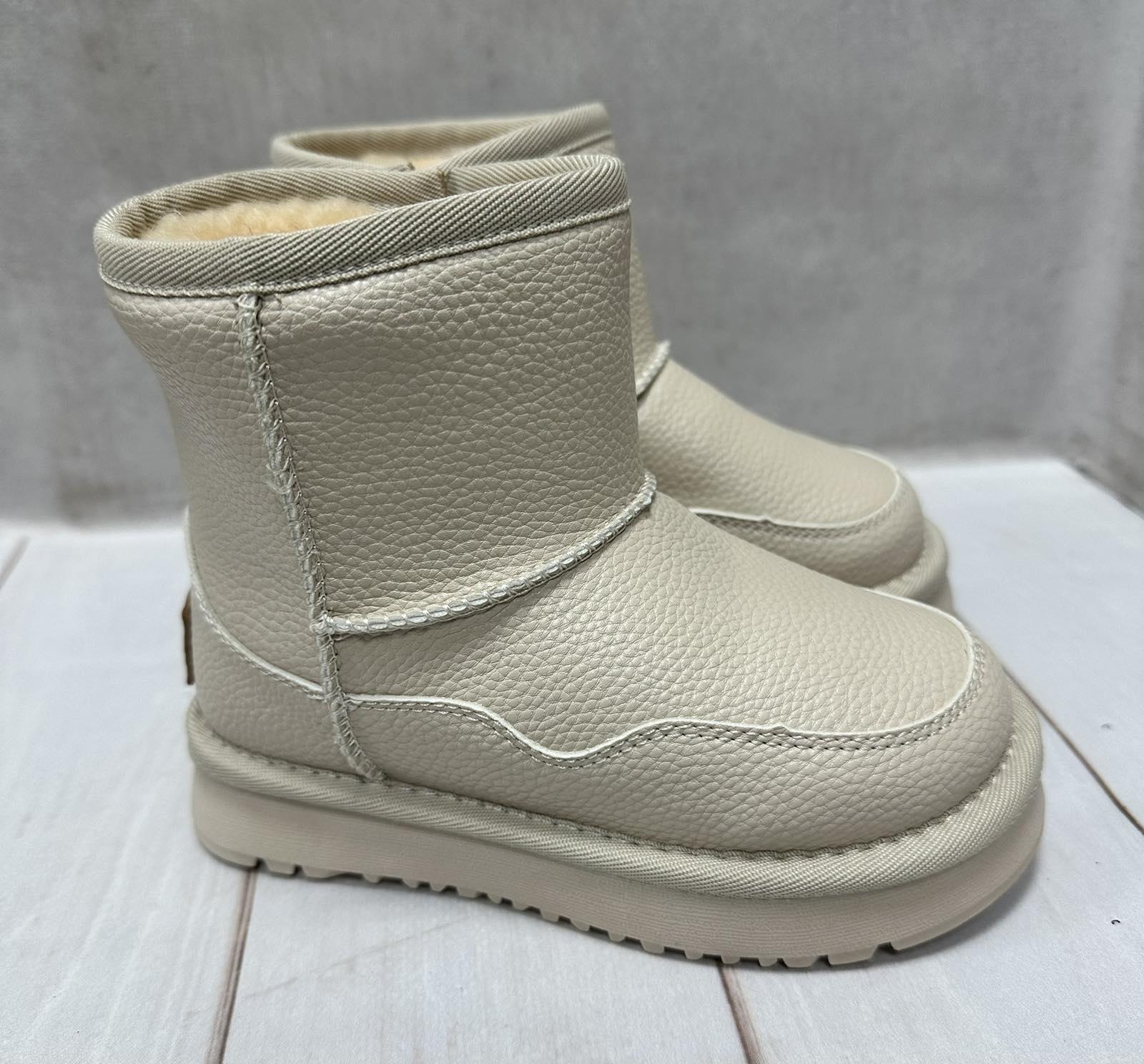 Уги детские Ugg Paliament экокожа р. 27 16,8 см Бежевый - фото 4