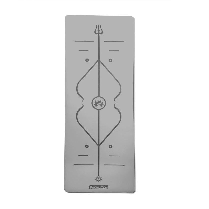Коврик для йоги EasyFit Pro каучук 5 мм/184х68 см Серый (EF-1925-GY)