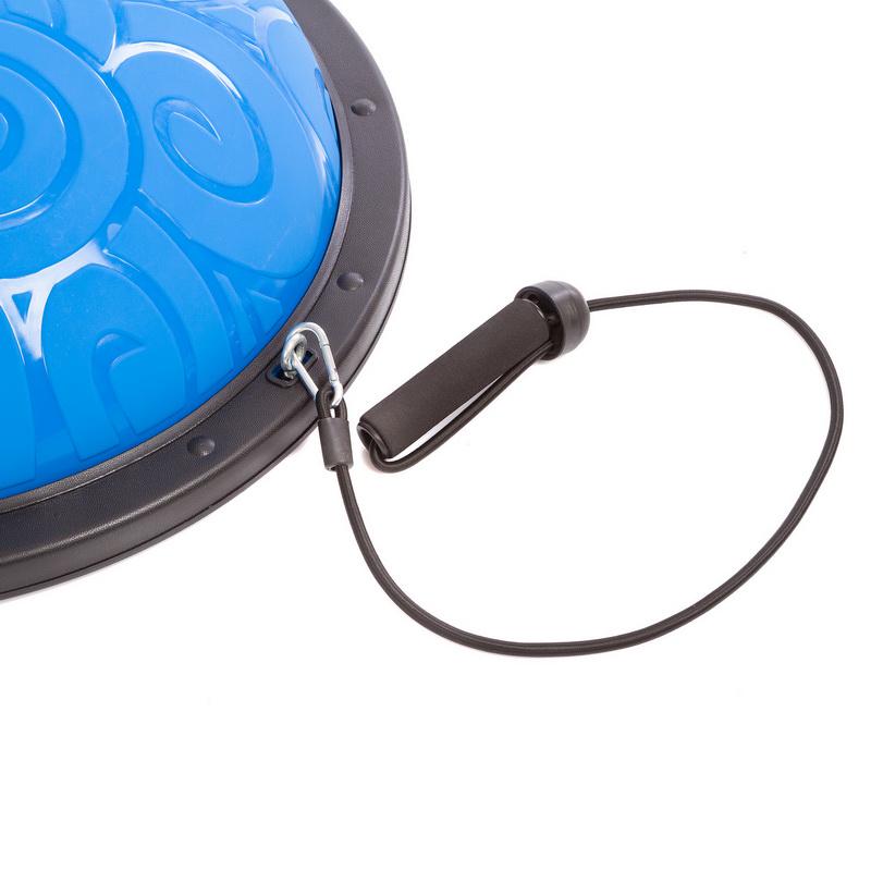 Напівсфера для фітнесу з еспандерами Zelart BOSU SPOINT FI-1926 Синій (DR004805) - фото 3