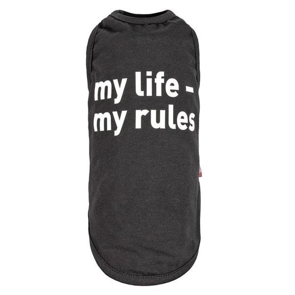 Борцовка Природа Pet Fashion My life-my rules XS-2 Черный (4823082414420)