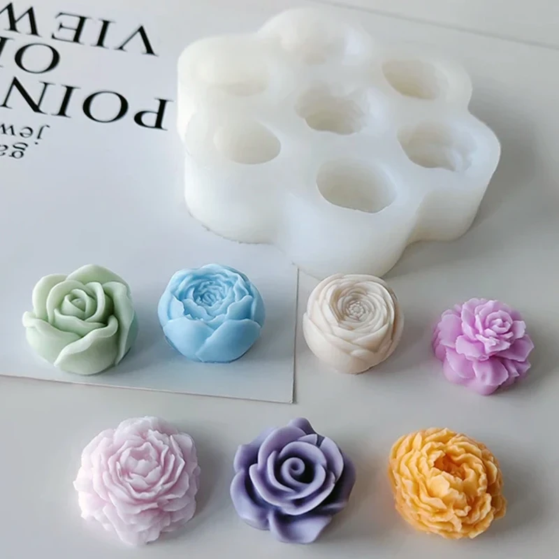 Молд 3D Квіти 7 шт. 12х11 см