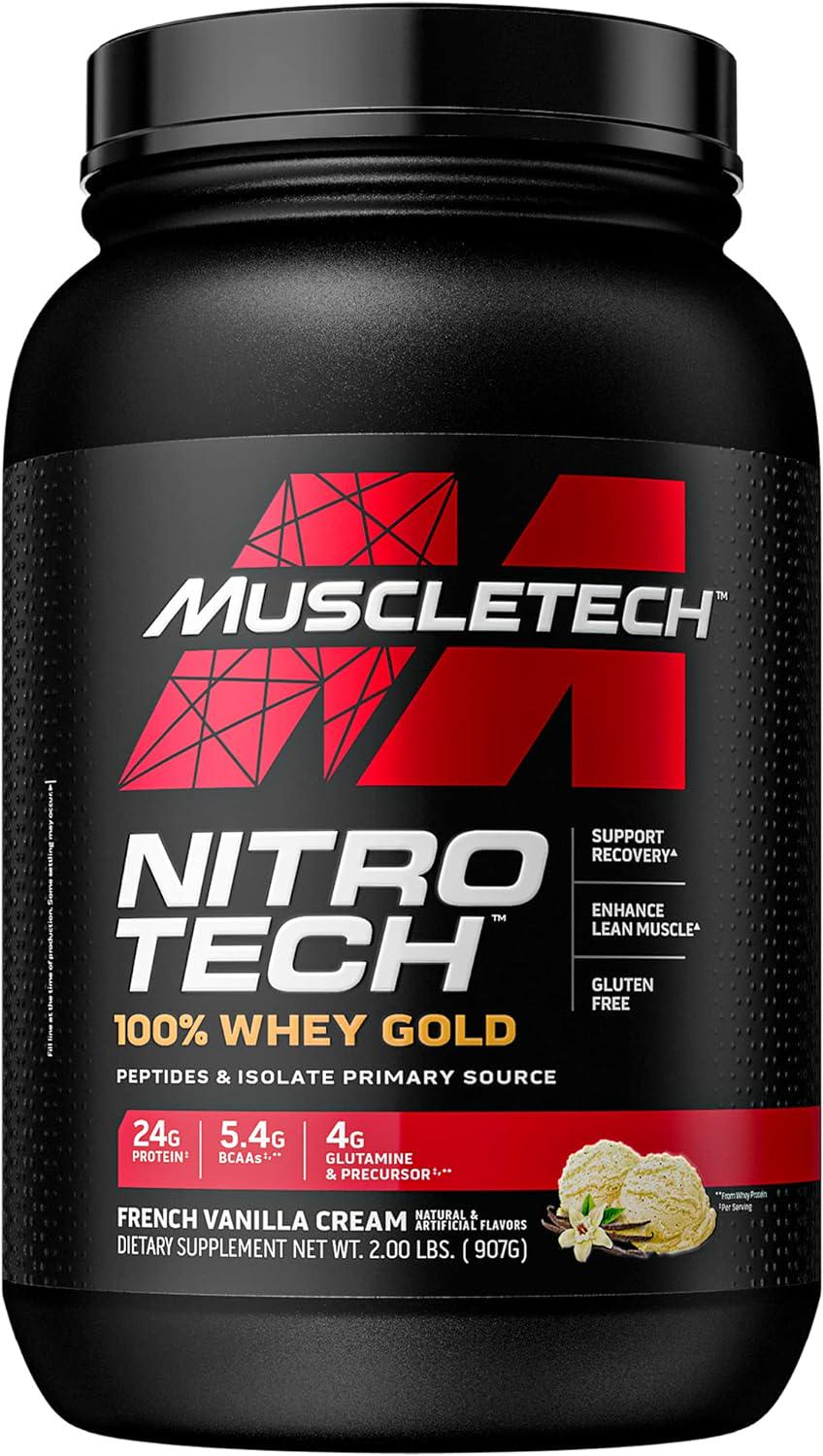 Протеин Muscletech Nitro Tech 100% Whey Gold French Vanilla Cream 907 g