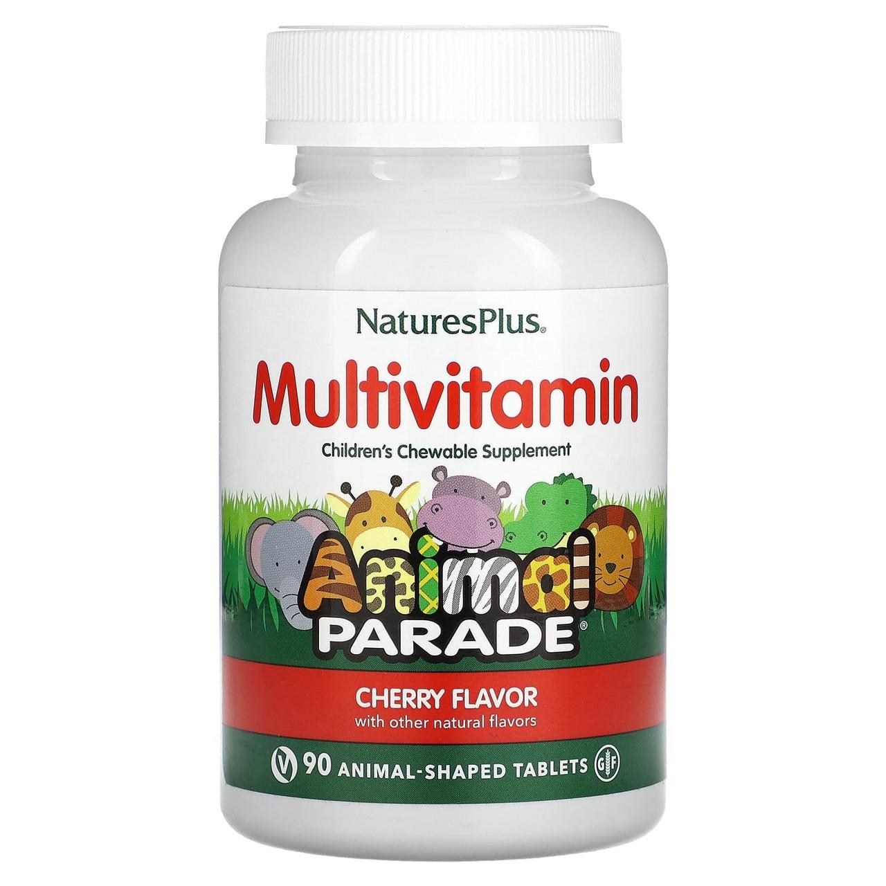 Мультивітаміни для дітей NaturesPlus Animal Parade Gold асорті 90 жувальних таблеток у формі тварин (2323691111)