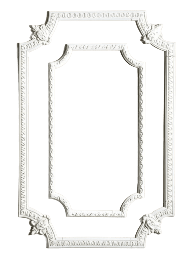 Комплект рамок декоративных гипсовых двойной 1680/1180 мм (29516137)