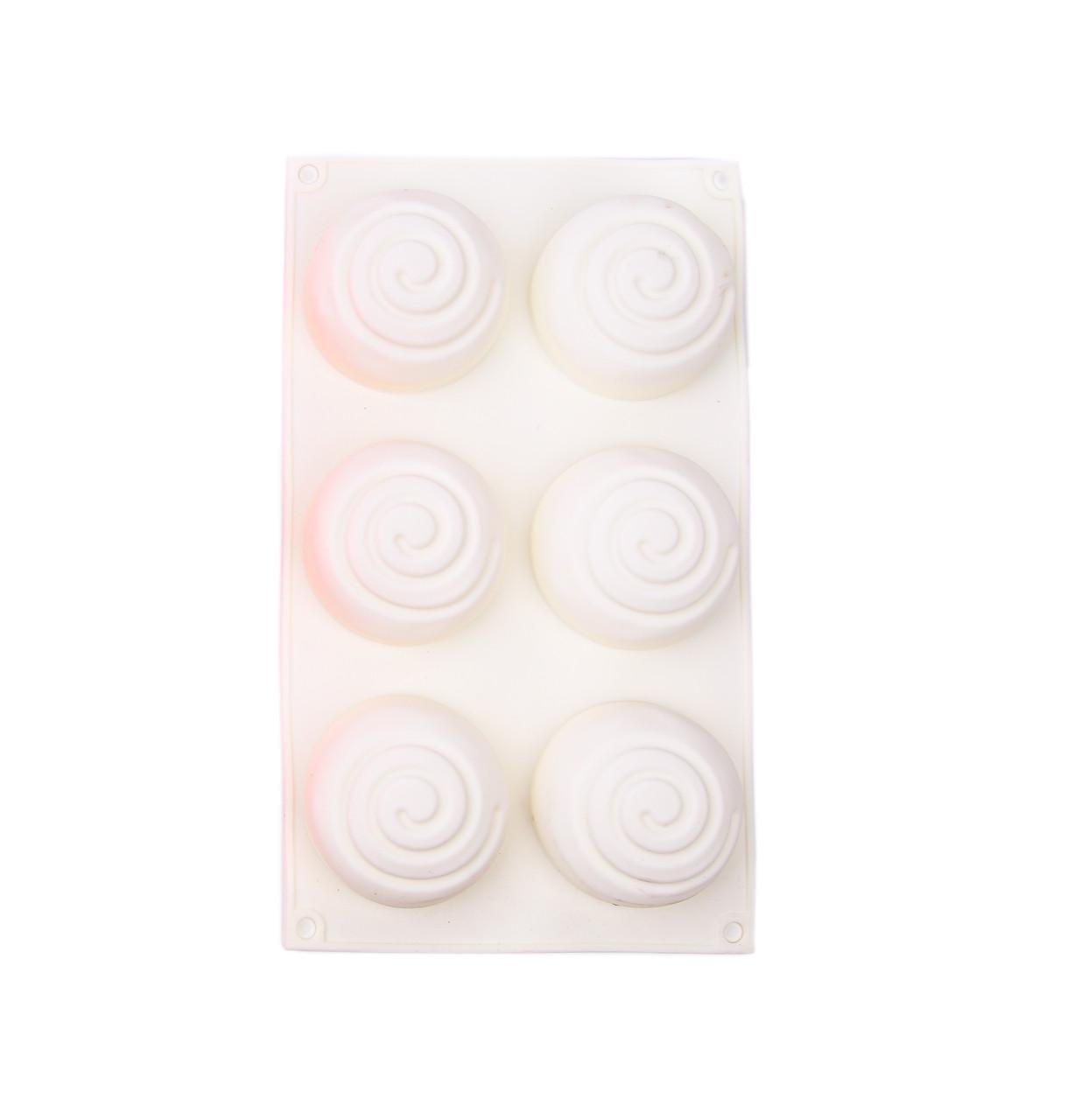 Форма силиконовая для эвроторта Зефир 29х17 см 6 шт. Белый (2358091989)