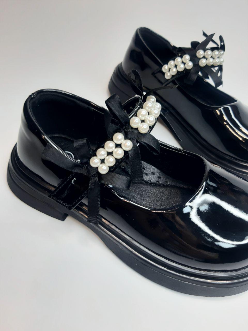 Туфлі дитячі Clibee для дівчинки р. 28 17,5 см Чорний (632 black) - фото 4