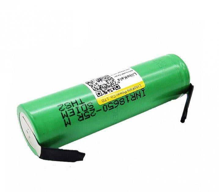 Акумулятор LiitoKala 25 R 18650 2500 мАг 20 А під пайку Green (250250)