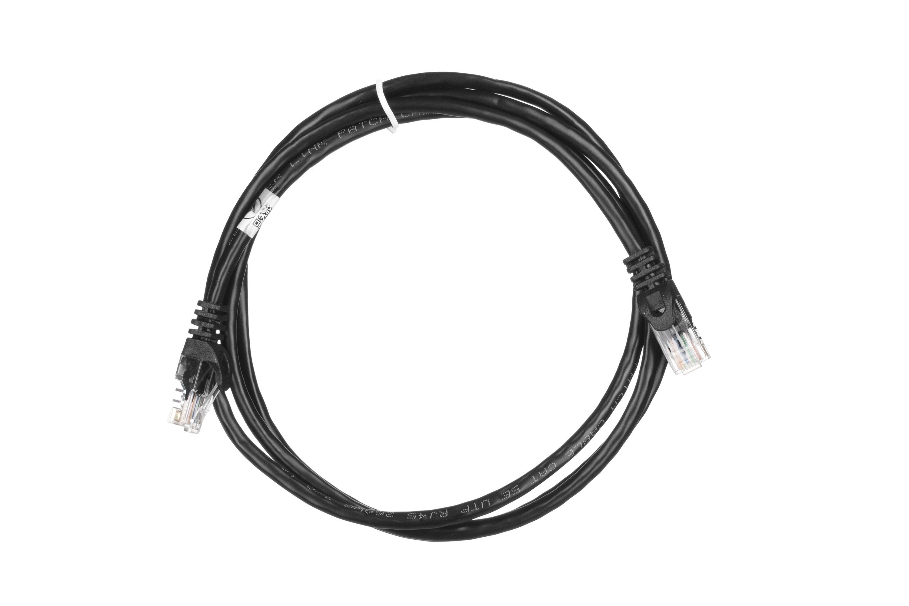 Патч-корд 2E Cat 5e 26AWG 2 м з екранованою крученою парою UTP Чорний (2E-PC5ECOP-200BK) - фото 2