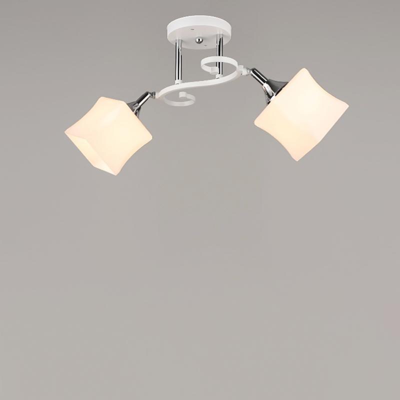 Люстра потолочная Light House SRS-16388/2 на две лампы Белый/Хром
