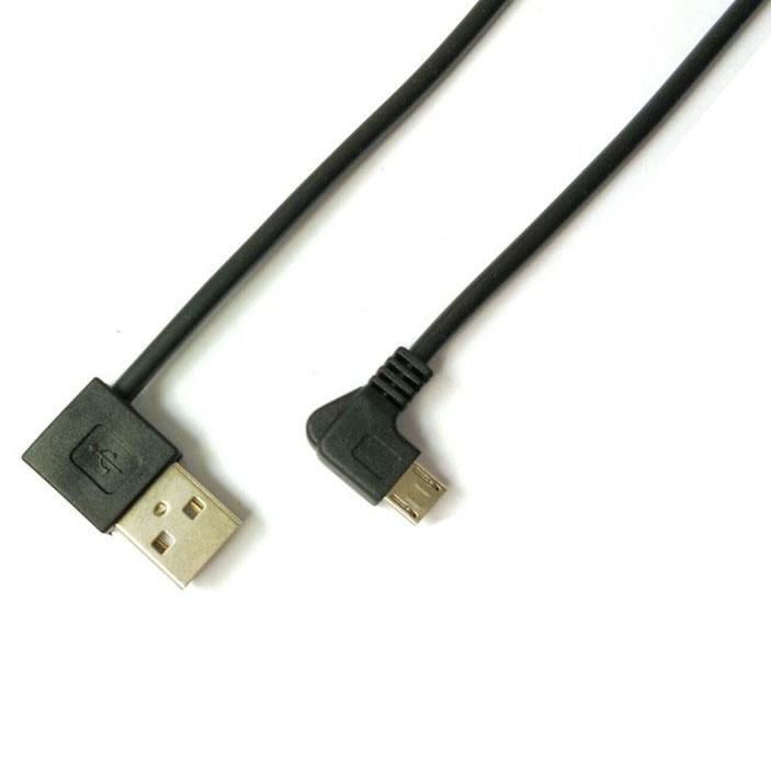 Кабель для видеорегистратора Xiaomi YI Dash Camera изгиб вправо изогнутый USB-Micro-USB 3,5 м Черный (1379P)