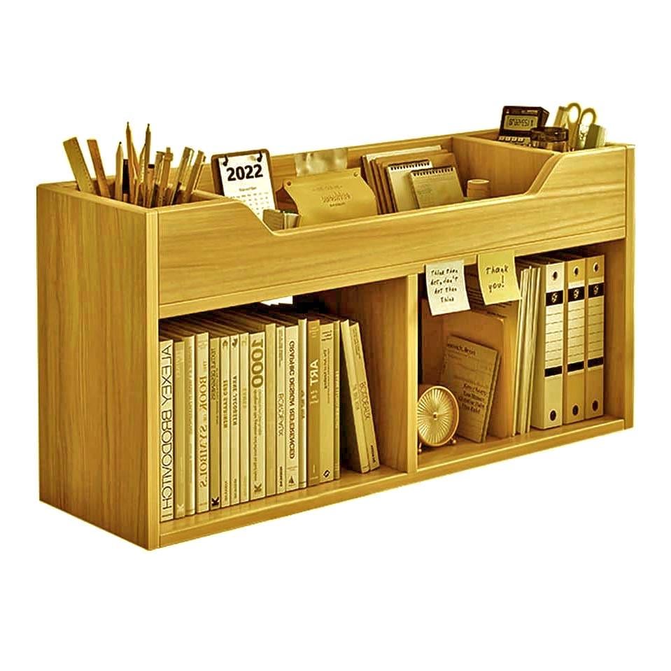 Полка-надстройка настольная из дерева Примавела карри (АКД-019503)