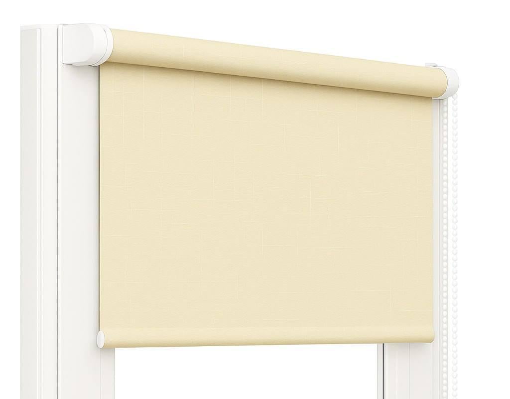 Рулонная штора на окно однотонная 42х160 см Бежевый (32013663)