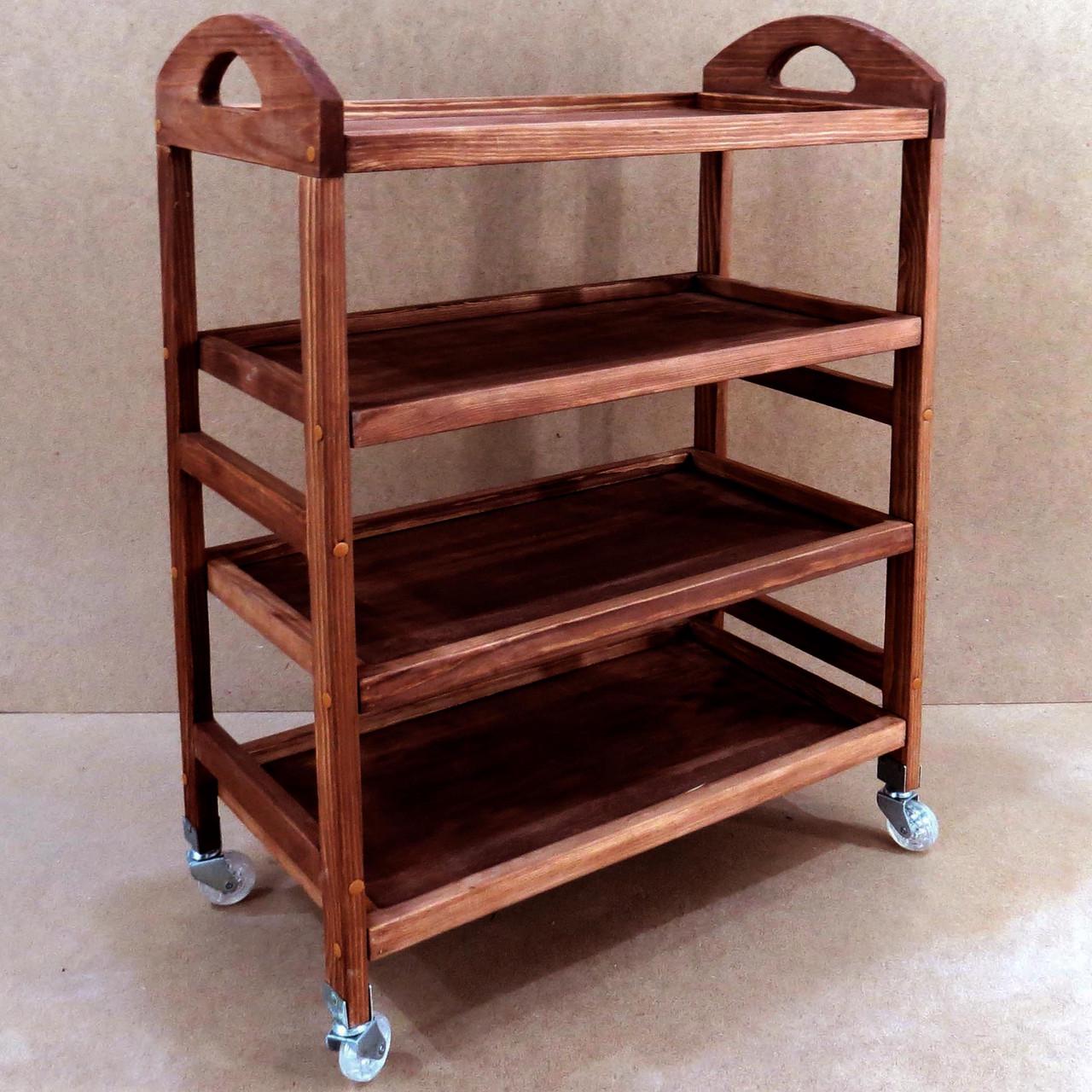 Столик сервірувальний з дерева Копенгаген 4 Савоярді (ЭТК-400115)