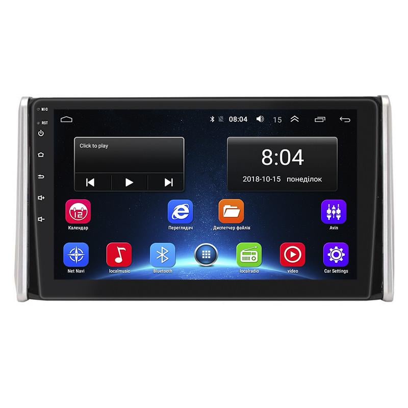 Магнітола штатна Lesko для Toyota RAV4 V (XA50) 2018-н.в. екран 10" 2/32Gb Wi-Fi GPS Base