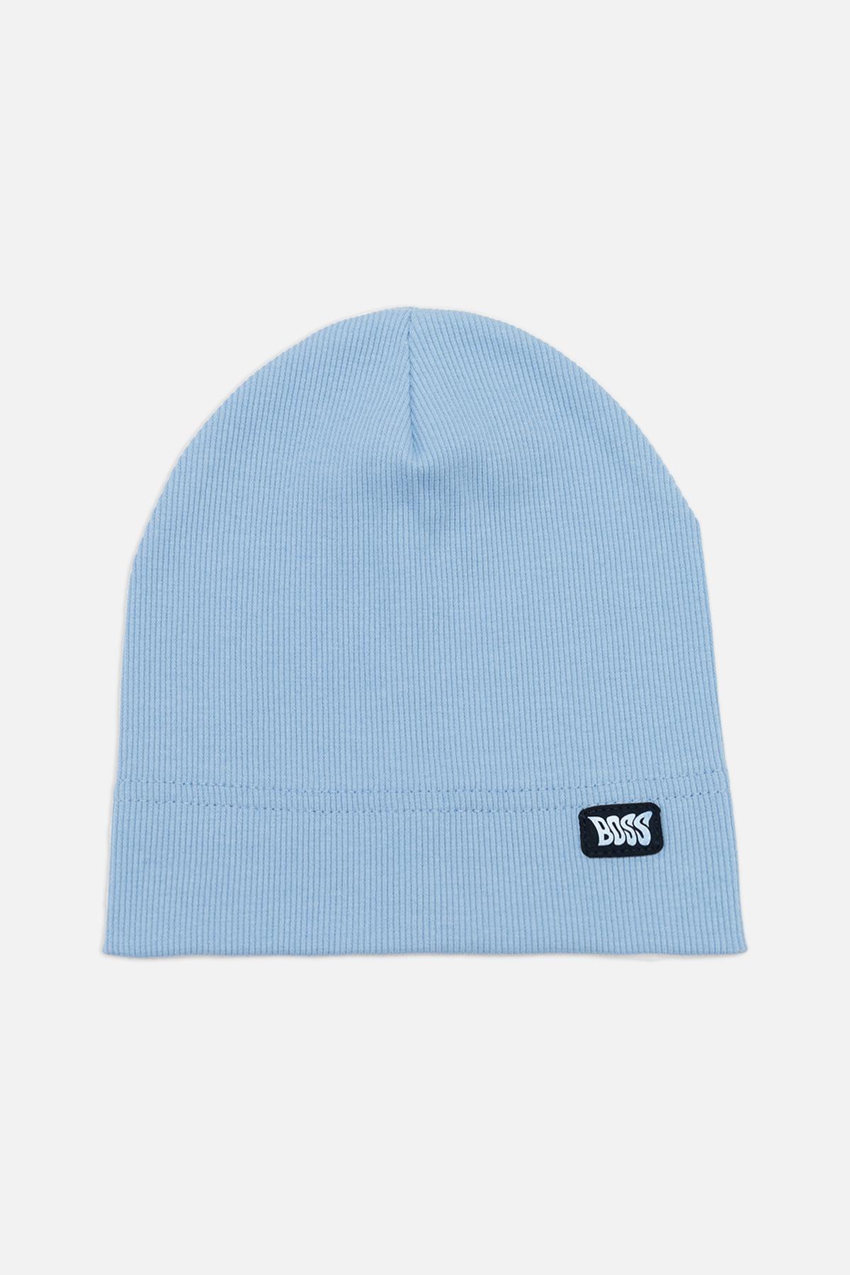 Шапка для хлопчика 48-50 см Блакитний (ЦП-00271326)