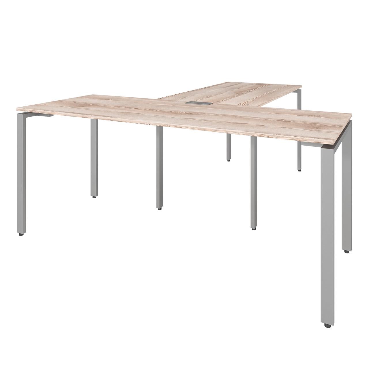 Офисный письменный стол Loft Details KMB180 с брифингом Сосна лофт кремовая (902369)