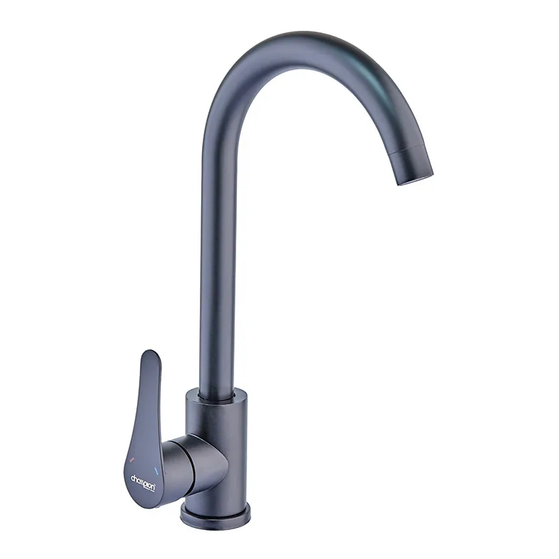 Смеситель для кухни Champion EZA-011 Black из нержавеющей стали (CH6453)