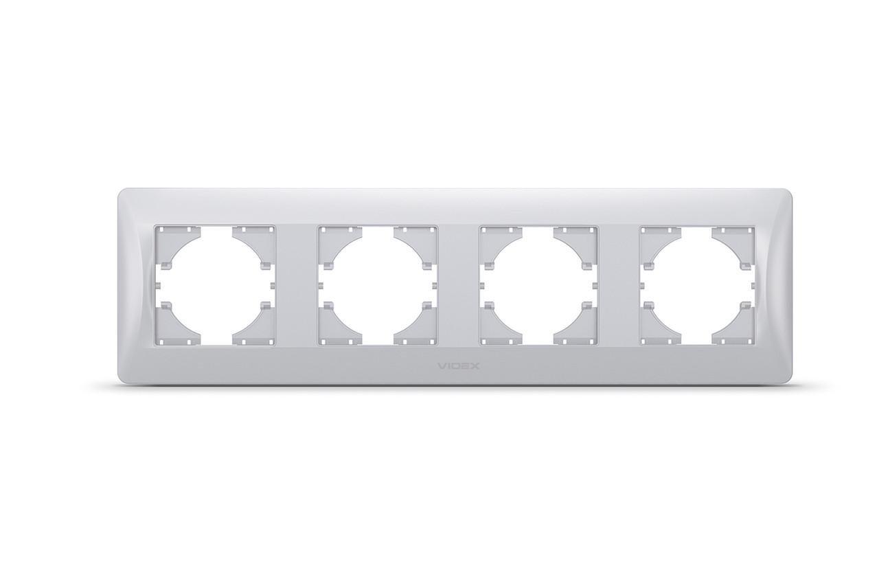 Рамка горизонтальна Videx Binera VF-BNFR4H-SS