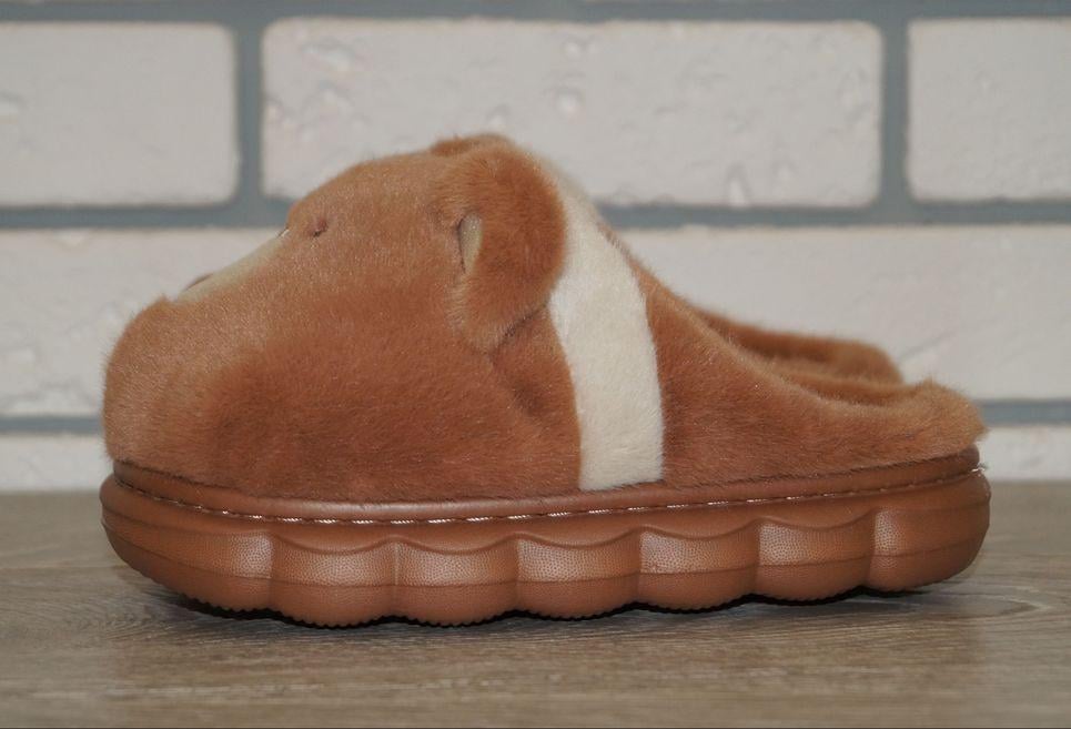 Тапочки комнатные детские меховые DoyoVava р. 30/31 19 см Коричневый (31388-3031) - фото 5