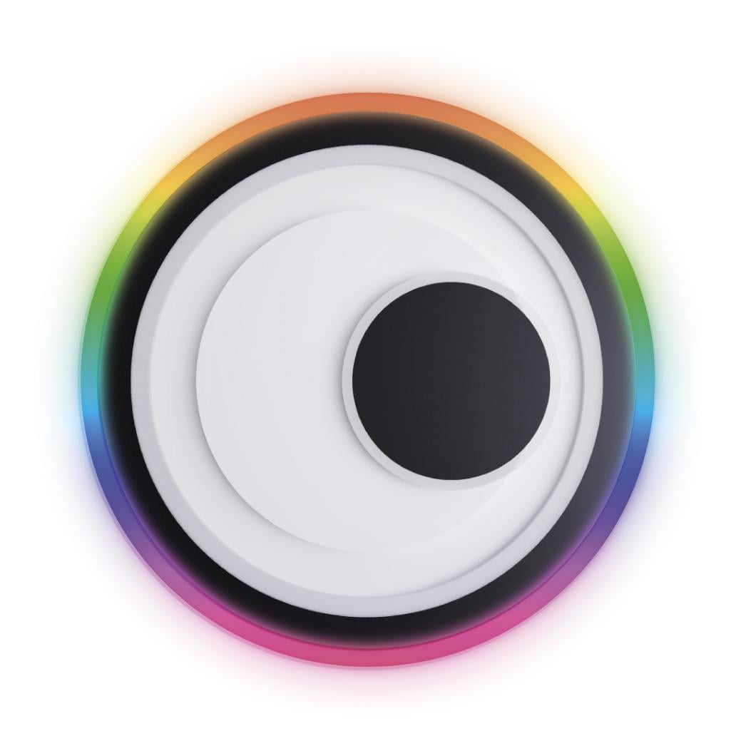 Светильник светодиодный Nordic 78 W R RGB BK с пультом ДУ Черный (V6959900201250)