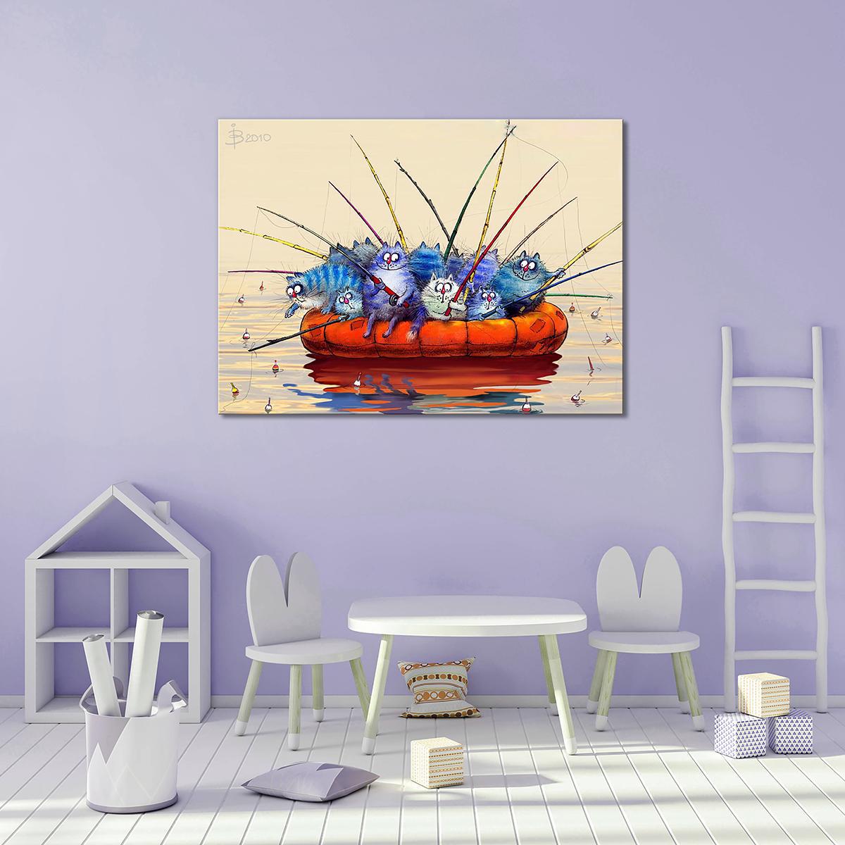 Модульная картина Утренняя рыбалка 1 модуль 40х60 см