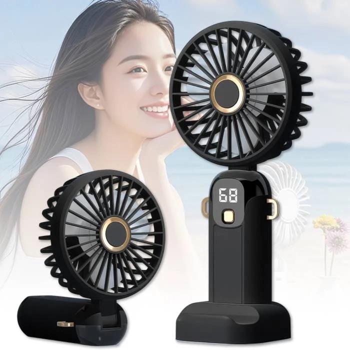 Вентилятор ручний на акумуляторі з ручкою міні вітродуйка 500 mAh 2 Вт/70 мм Чорний (JX-995) - фото 3 Вентилятор ручний на акумуляторі з ручкою міні вітродуйка 500 mAh 2 Вт/70 мм Чорний (JX-995) - фото 3