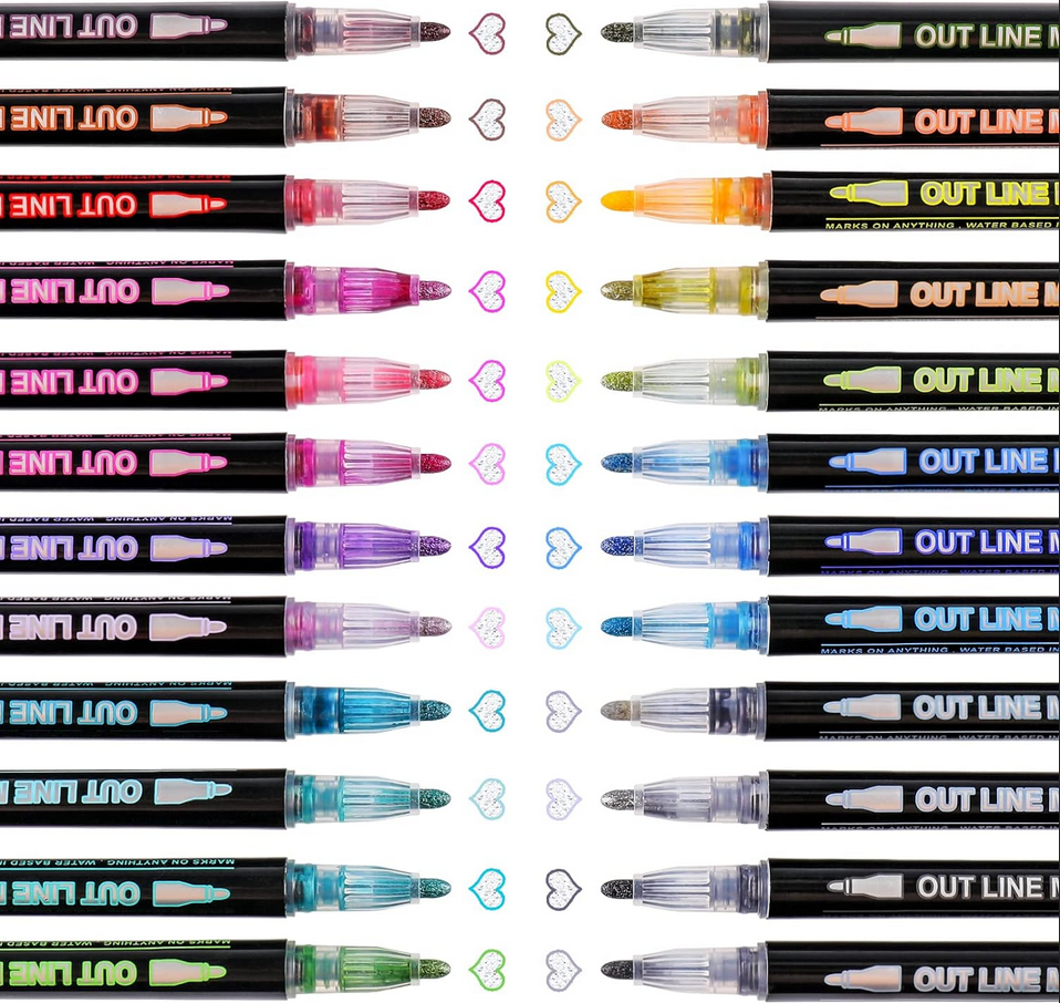 Набор акриловыхМаркеров с блестками Josef Otten RIANCY 24 цвета - фото 5