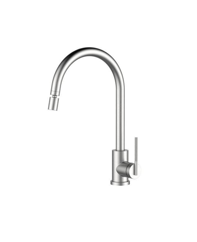 Змішувач кухонний Nett ES-22 з нержавіючої сталі (31018121)