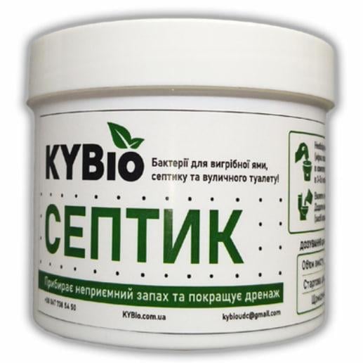 Бактерії для вигрібних ям та септиків KYBio 400 г з мірною ложкою (11735)