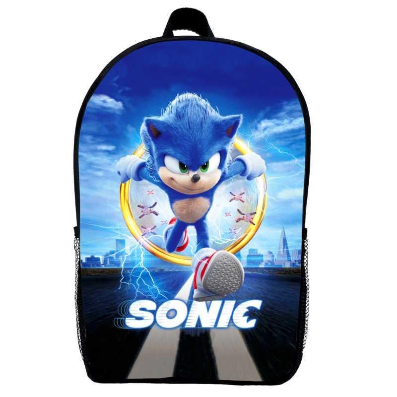 Школьный рюкзак Соник Sonic 08 39х27х14 см 14 л Черный (2305187868)