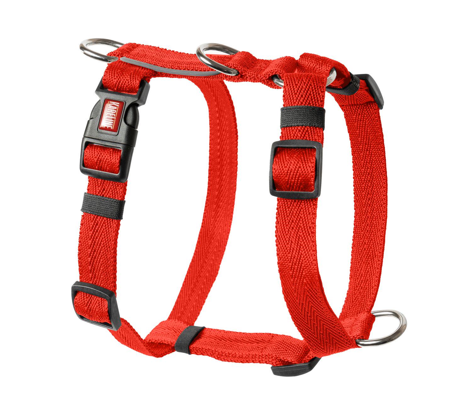 Шлея анатомічна KareLine з нейлону зі світловідбиваючими елементами 25 мм А:340-540 мм В:470-690 мм Червоний (0976/6) - фото 1 Шлея анатомічна KareLine з нейлону зі світловідбиваючими елементами 25 мм А:340-540 мм В:470-690 мм Червоний (0976/6) - фото 1