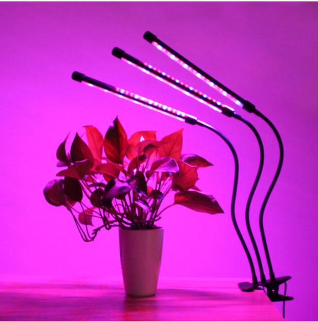 Лампа для рослин DEL Grow Light 60LED фітолампа для рослин Чорний (1010785-Black) - фото 11