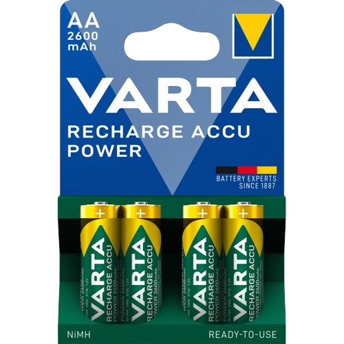 Аккумулятор Varta Prof Accu AA 2600 mAh BLI 4 NI-MH (30835689)