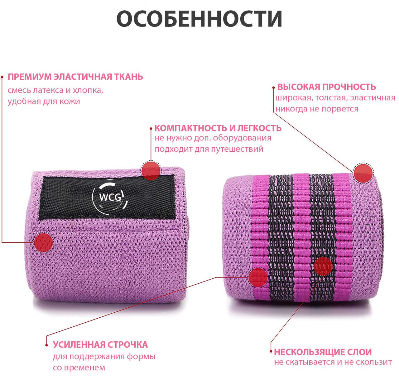 Набір резинок для фітнесу WCG 3 шт. (WCG-3-1) - фото 8 Набір резинок для фітнесу WCG 3 шт. (WCG-3-1) - фото 8