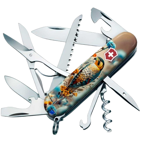 Нож складной многофункциональный Victorinox HUNTSMAN UKRAINE Благородный Сокол 15 функций 91x27x21 мм (Vx13713.7_T3260pw) Нож складной многофункциональный Victorinox HUNTSMAN UKRAINE Благородный Сокол 15 функций 91x27x21 мм (Vx13713.7_T3260pw)