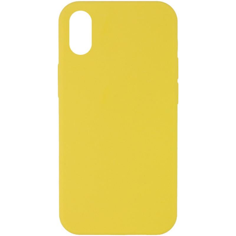 Протиударний Чохол Silicone Case Full Protective (AA) для Apple iPhone X / XS (5.8") Yellow