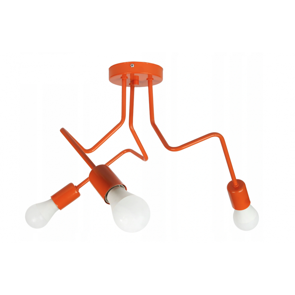 Потолочный светильник STESHA 3 в скандинавском стиле Orange (PL-0000323 M/Orange)