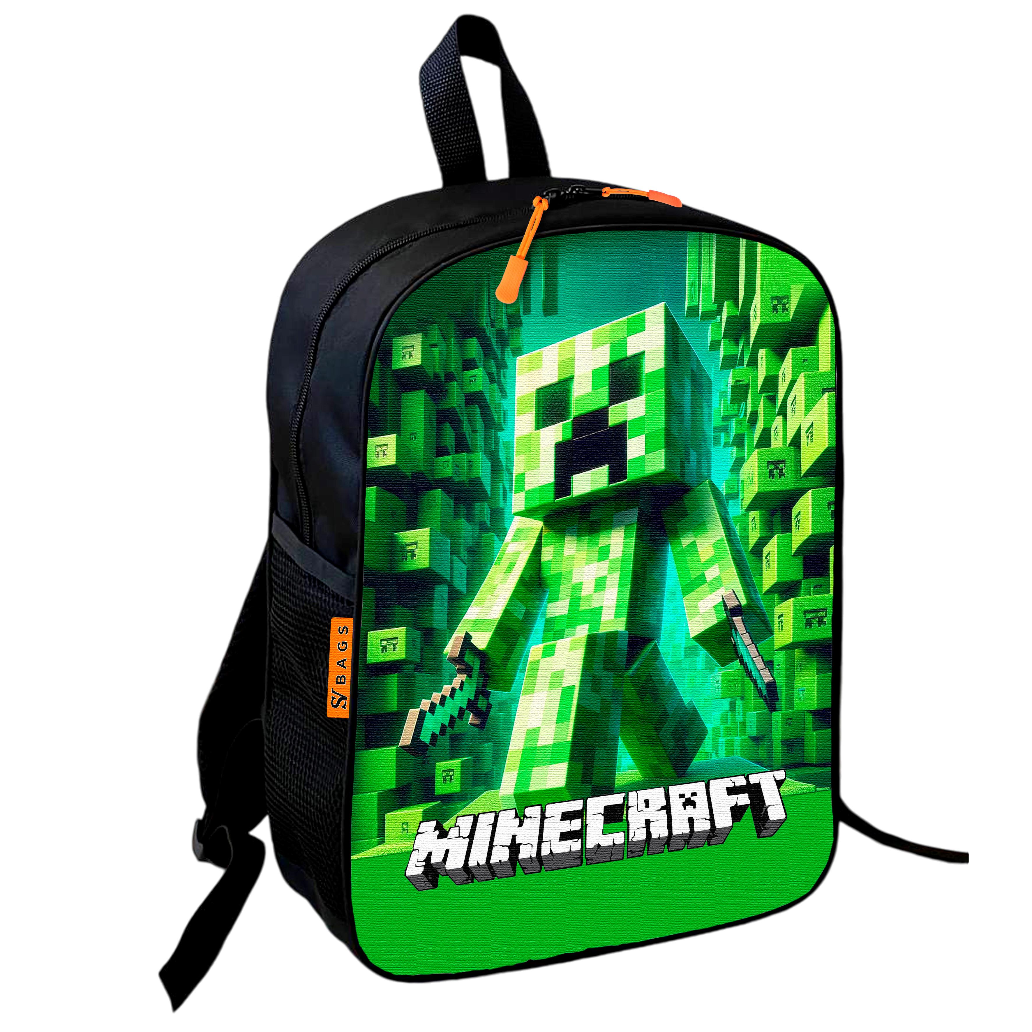 Школьный рюкзак детский Minecraft для мальчика 36х27 см (0484)