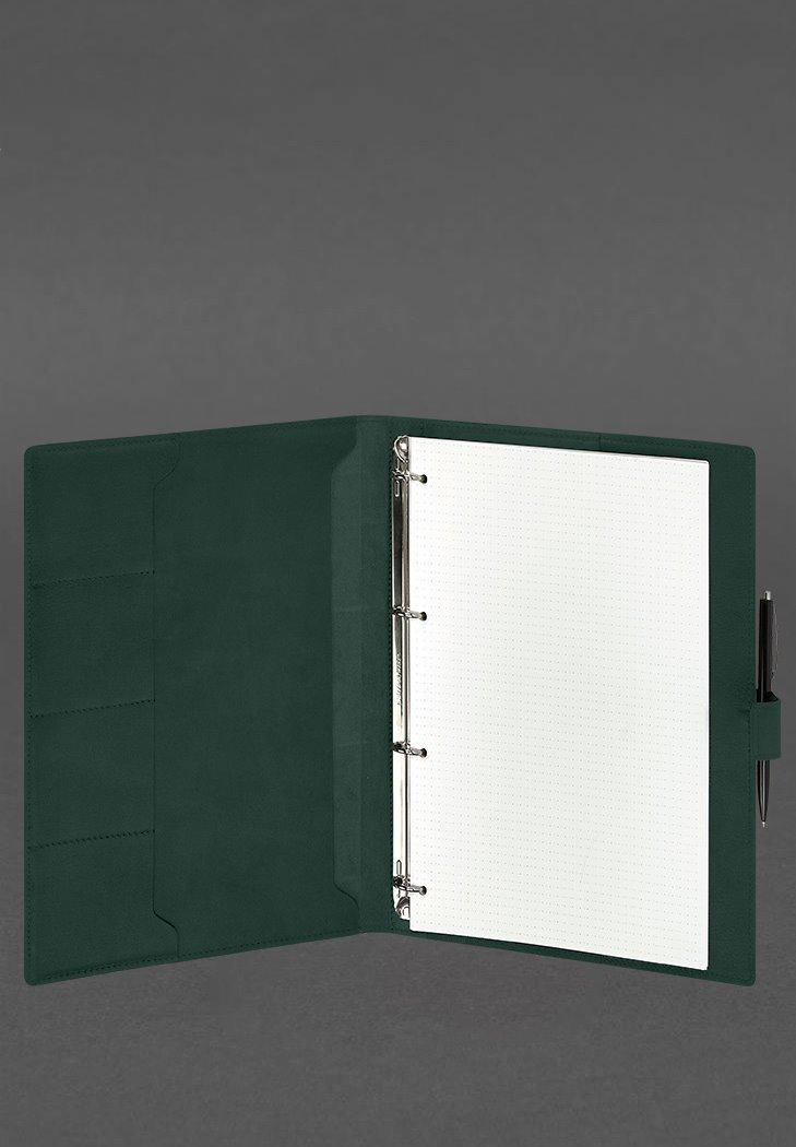 Блокнот шкіряний Софт-бук 9.2 Crazy Horse А4 Зелений (A-027958) - фото 3