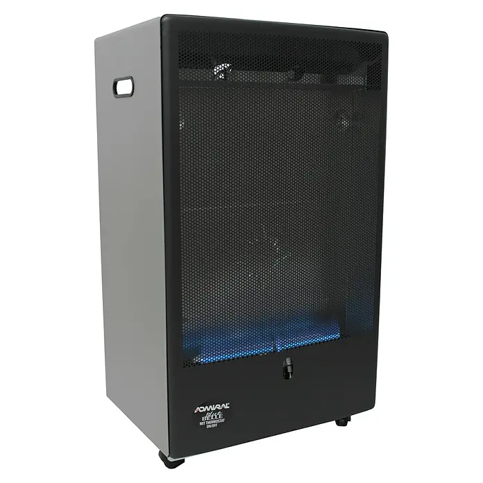 Обогреватель газовый Blue Belle с пьезо и электрическим зажиганием без баллона 4,2 кВт Черный