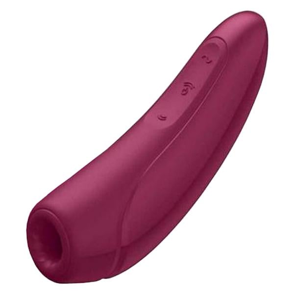Стимулятор вакуумный клиторальный Satisfyer Curvy 1+ 13,4 см Бордовый (38246)