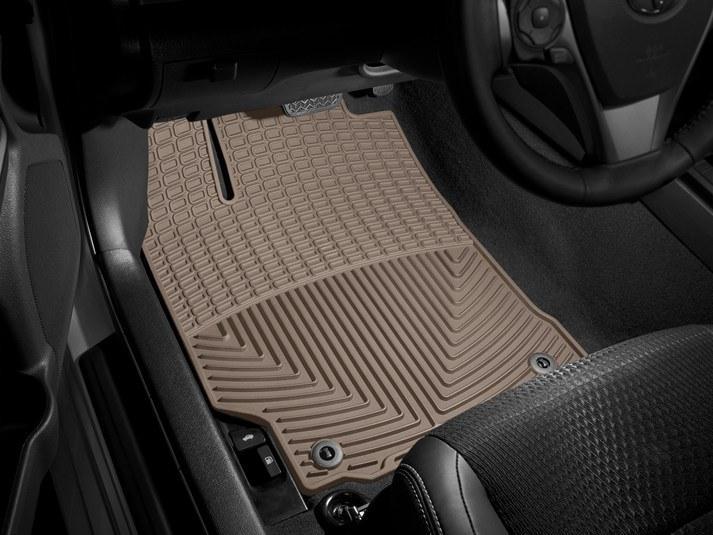 Килимки автомобільні передні гумові WeatherTech W255TN Toyota Camry 2012-2015 Бежевий (39556823)