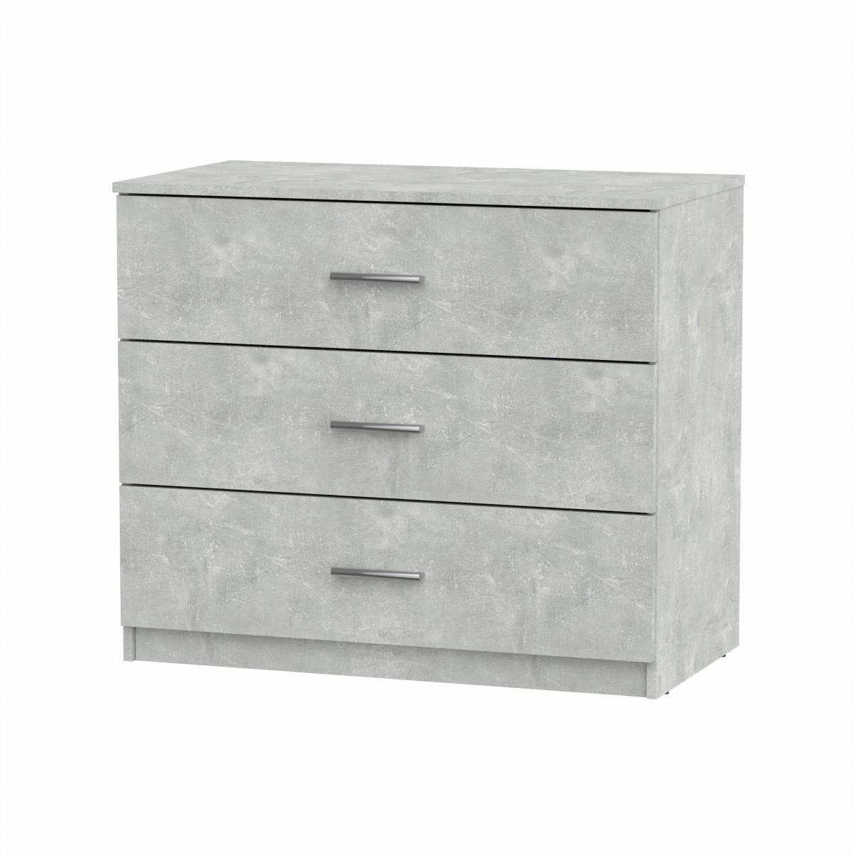 Комод Компанит с 3 ящиками 91х49,3х78,2 см Ателье светлый (26932870) Комод Компанит с 3 ящиками 91х49,3х78,2 см Ателье светлый (26932870)