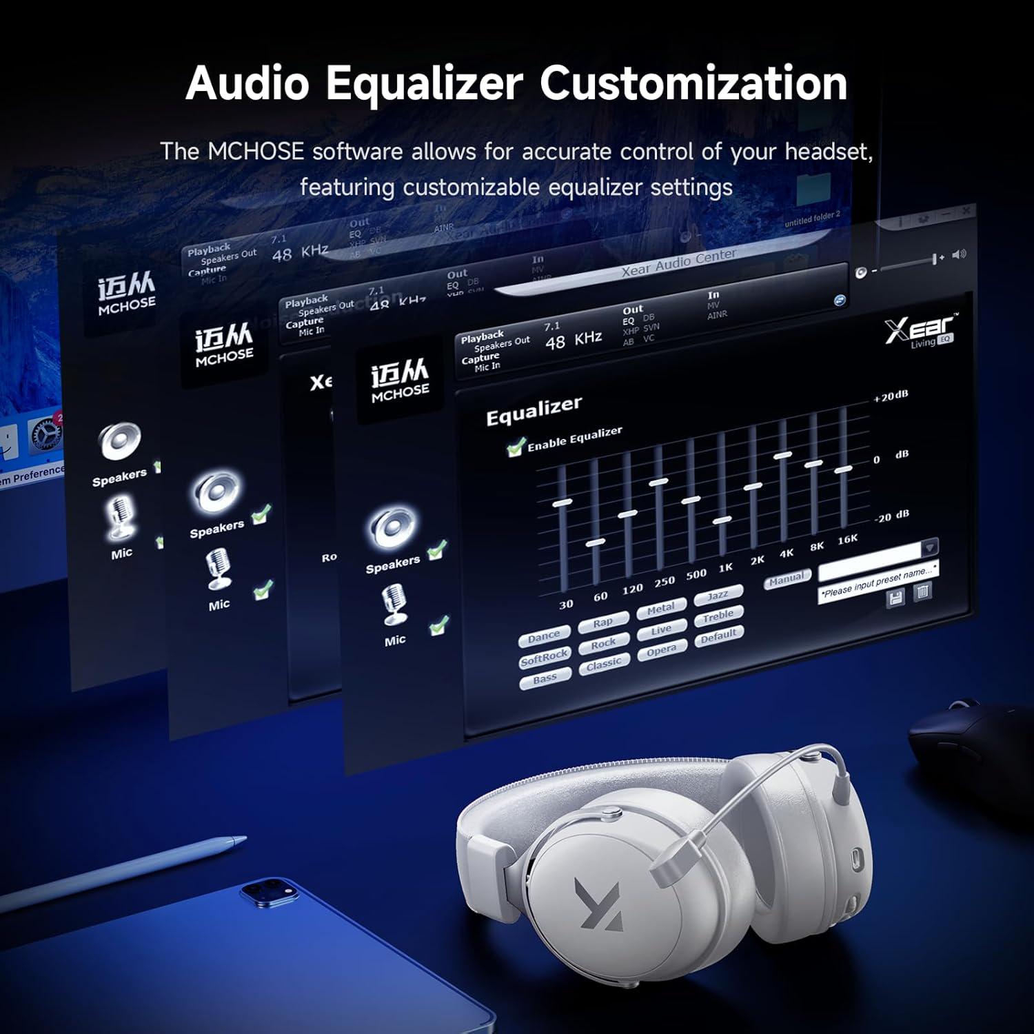 Навушники бездротові Mchose V9 Pro White - фото 9