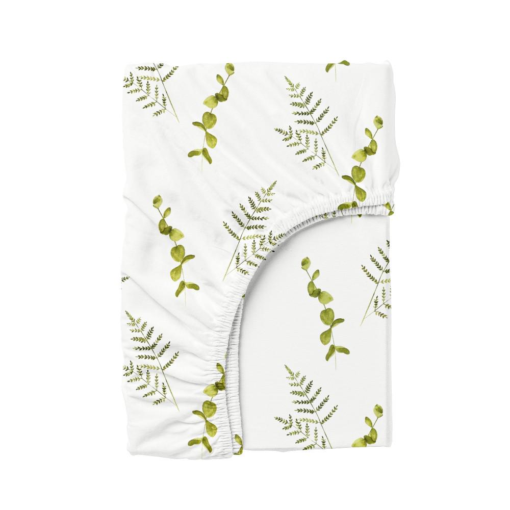 Простынь Cosas Green foliage на резинке 140х200х20 см (4822052089828)