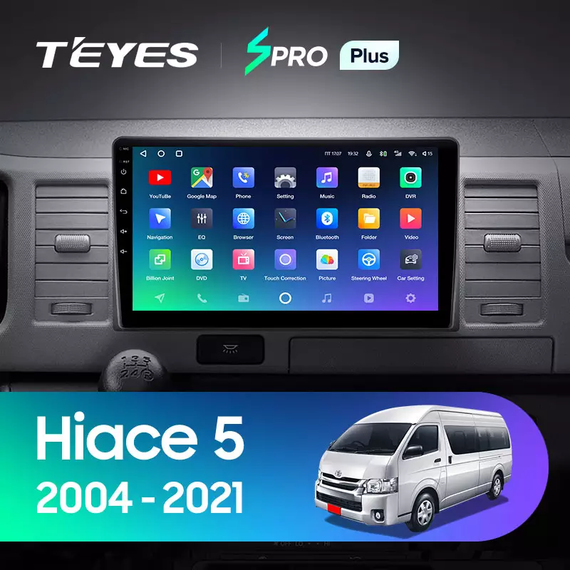 Автомагнітола штатна Teyes SPRO Plus для Toyota Hiace XH10 H200 5 Ⅴ 2004-2021 Android SPRO PLUS 6+128G Wi-Fi/4G (1652318458) - фото 3