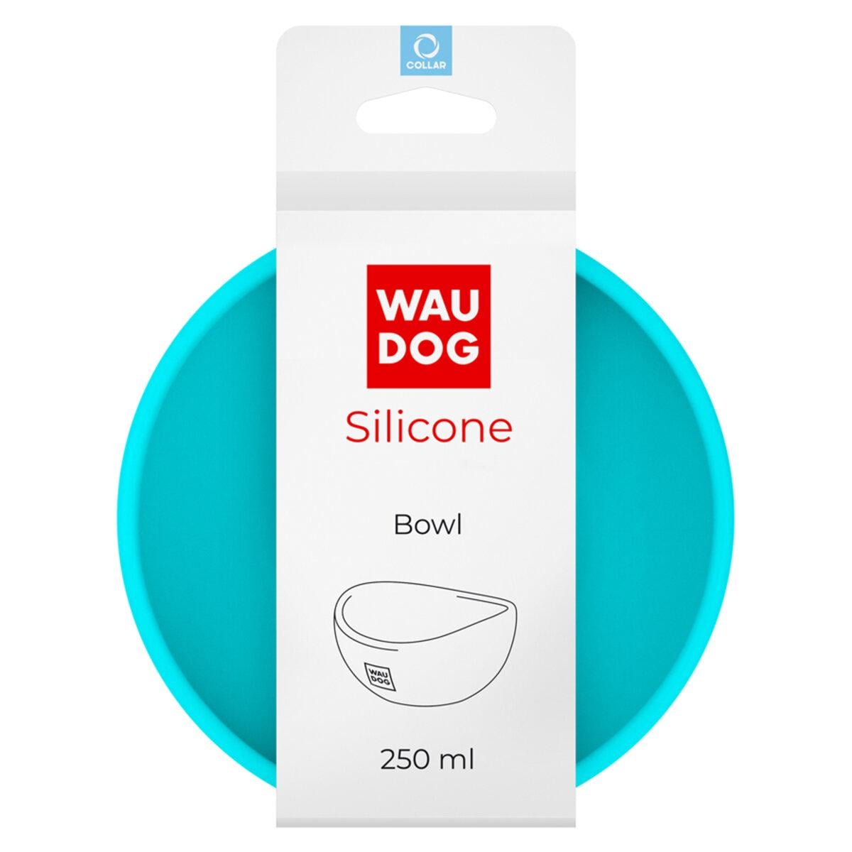 Миска WAUDOG Silicone 250 мл Голубой - фото 3